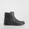 Best Botín cremallera Soft Insock negro Mujer Botines Planos