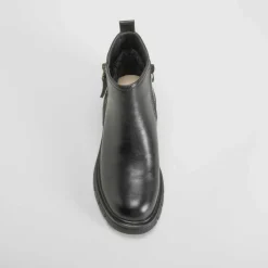 Clearance Botín cremallera vestir Soft Insock negro Mujer Botines Planos