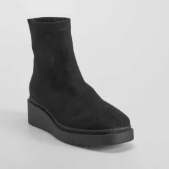Clearance Botín cuña elástico negro PICCOLA PIU Mujer Botines Planos