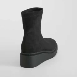 Clearance Botín cuña elástico negro PICCOLA PIU Mujer Botines Planos