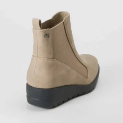 Hot Botín cuña Shock Absorber beige Mujer Botines Planos