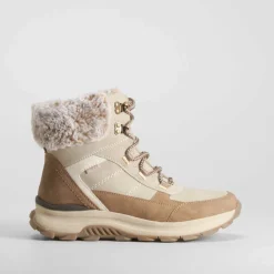 Sale Botín cuello pelo blanco Mujer Botines Planos