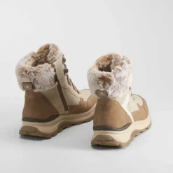 Sale Botín cuello pelo blanco Mujer Botines Planos