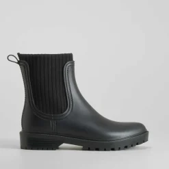 Clearance Botín de lluvia chelsea negro PICCOLA PIU Mujer Botas De Agua
