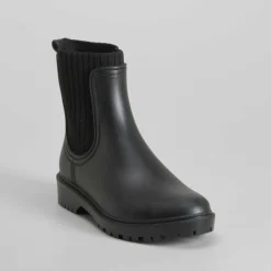Clearance Botín de lluvia chelsea negro PICCOLA PIU Mujer Botas De Agua