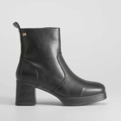 New Botín de tacón con plataforma negro PICCOLA PIU Mujer Botines Tacón