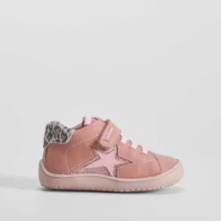 Botín deportivo estrella bebé rosa Botas