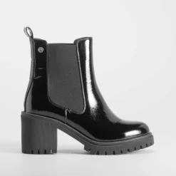 Discount Botín elástico tacón negro Mujer Botines Tacón