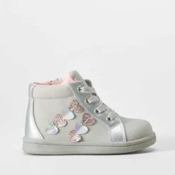 Botín hojas bebé gris Botas