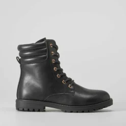 Discount Botín militar acolchado negro OH GIRL Botines