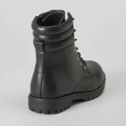 Discount Botín militar acolchado negro OH GIRL Botines