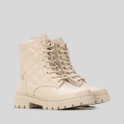 Botín militar beige Botines