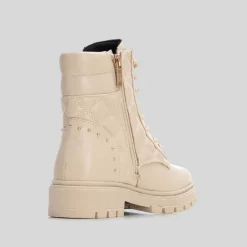 Botín militar beige Botines