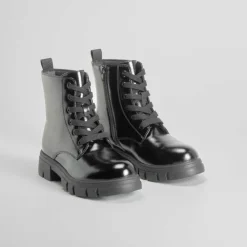 Best Botín militar bordado negro OH GIRL Botines