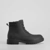 Botín militar casual negro Hombre Botas