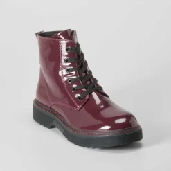 Discount Botín militar charol burdeos OH GIRL Botines