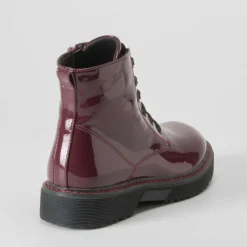 Discount Botín militar charol burdeos OH GIRL Botines