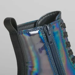 Outlet Botín militar con bordados azul OH GIRL Botines