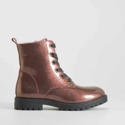 Best Botín militar glitter burdeos OH GIRL Botines