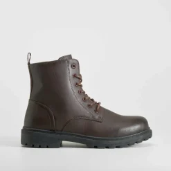Discount Botín militar marrón Hombre Botas
