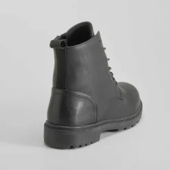 Hot Botín militar negro Hombre Botas
