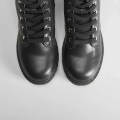 Hot Botín militar plano negro OH GIRL Botines