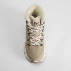 Botín montaña beige Mujer Botines Planos