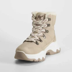 Botín montaña beige Mujer Botines Planos