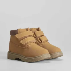 Clearance Botín montaña con velcro camel Botines