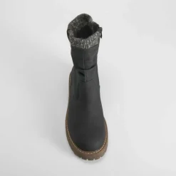 Discount Botín montaña cordones negro Mujer Botines Planos