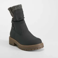 Discount Botín montaña cordones negro Mujer Botines Planos