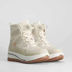 Best Botín nieve acordonado beige Mujer Apreski