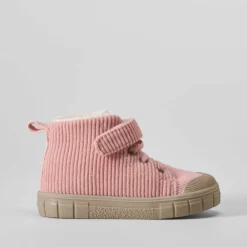 Botín pana bebé rosa Botas