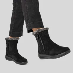 Sale Botín pelo negro Mujer Botines Planos