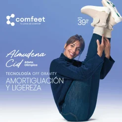 Online Botín pelo Off Gravity beige Mujer Botines Planos