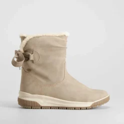 Discount Botín plano con lazo color arena Mujer Botines Planos