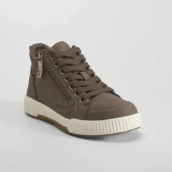 New Botín plano cordones marrón Mujer Botines Planos