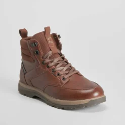 Hot Botín plano Hexaflex ikimba marrón Hombre Botas Confort|Botas