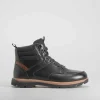 New Botín plano Hexaflex ikimba negro Hombre Botas Confort|Botas