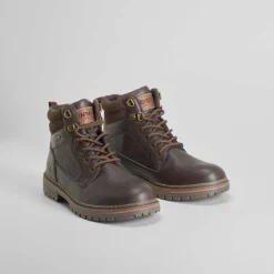 Botín plano marrón Hombre Botas