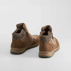 Hot Botín plano pelo taupe Mujer Botines Planos