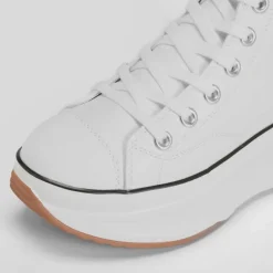 Hot Botín plataforma sporty Mujer Zapatillas Lona|Zapatillas Altas