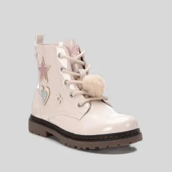 New Botín pompón beige Botines