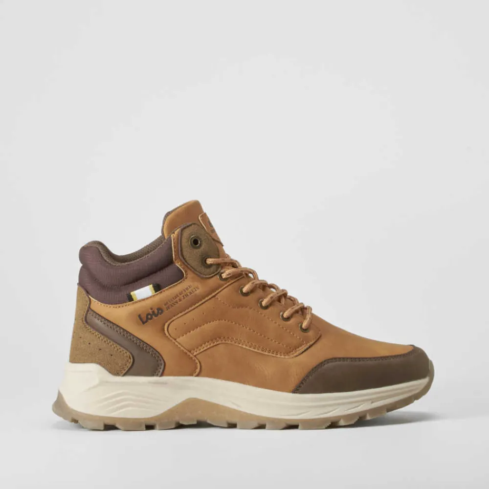 Clearance Botín sport cordón camel Hombre Botas