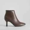 Sale Botín tacón aguja marrón oscuro PICCOLA PIU Mujer Botines Tacón