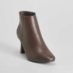 Sale Botín tacón aguja marrón oscuro PICCOLA PIU Mujer Botines Tacón