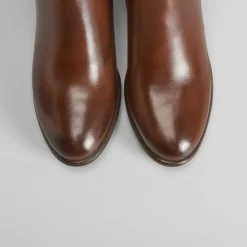 Online Botín tacón chelsea marrón Mujer Botines Tacón