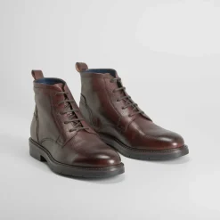 Best Botín tacón clásico piel marrón Hombre Botas