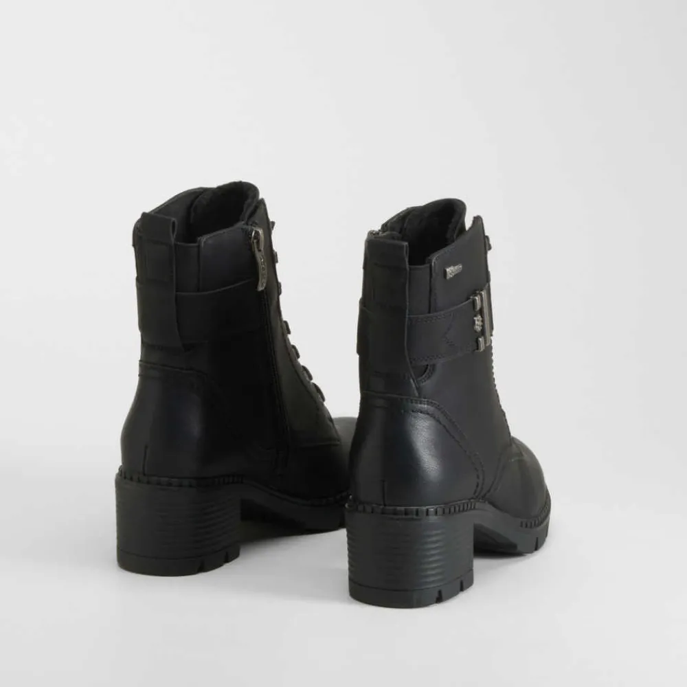 Sale Botín tacón cordón negro Mujer Botines Tacón