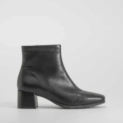 Online Botín tacón Double Fit elástico negro Mujer Botines Tacón